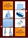 HERMES CANDY BIRKIN 35 (Pre-owned) - Celeste / Celeste blue, Epsom leather, Phw